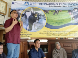 Dosen Fapet IPB University Implementasikan Panduan Baru GDFP pada Peternak Sapi Perah di Bogor