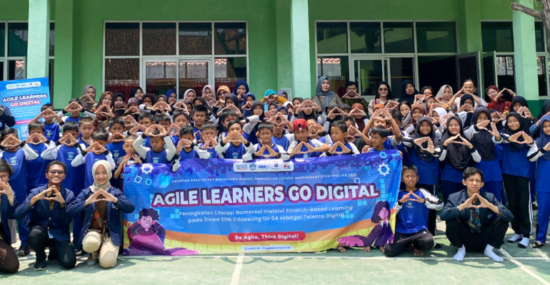 Tingkatkan Literasi Numerasi Siswa, Mahasiswa IPB University Ciptakan Agile Learners Go Digital