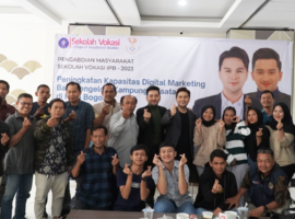 Dosen Sekolah Vokasi IPB University Beri Pelatihan Digital Marketing Bagi Pengelola Kampung Wisata