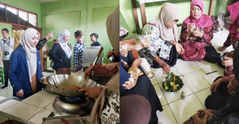 Tim Dosen Mengabdi Inovasi IPB University Ajari Kaum Ibu di Nagrak Sukabumi Buat Teh dari Limbah Kulit Pala