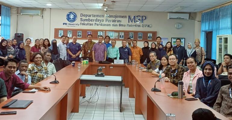 Departemen MSP, LRI i-MAR, PKSPL IPB University Bangun Kerja Sama dengan INOS-UMT