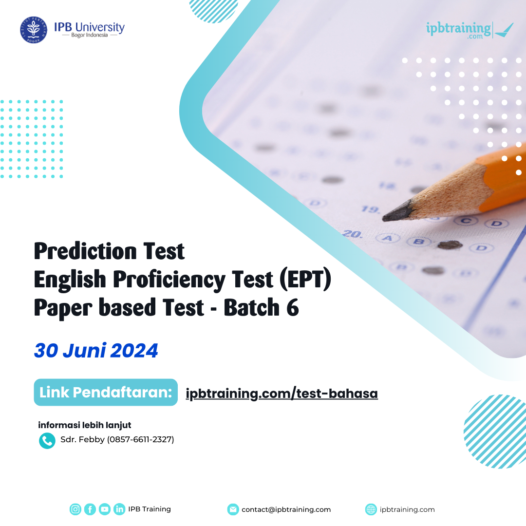 Prediction Test - English Proficiency Test (EPT) Batch 6