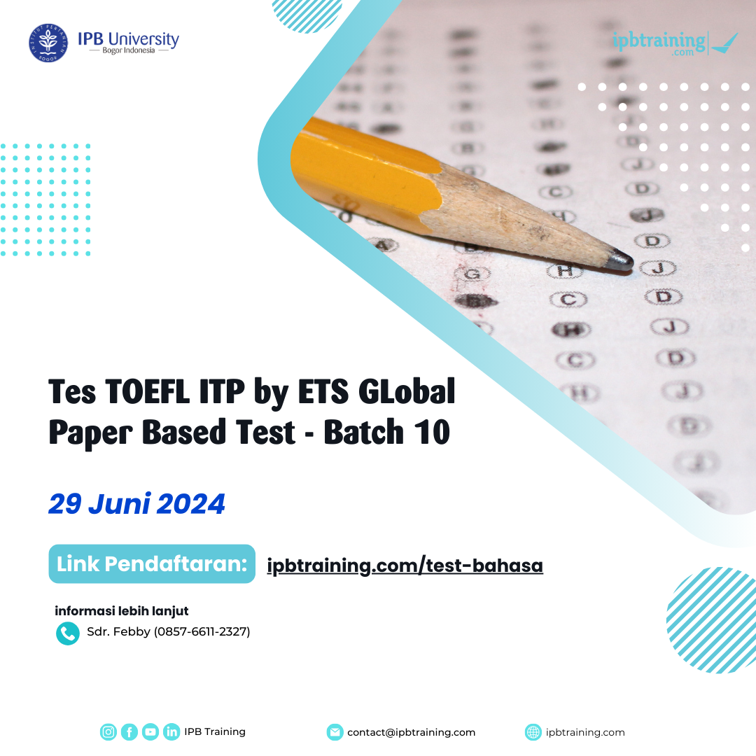 Tes TOEFL ITP - Paper Based Test Batch 10
