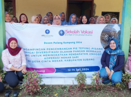 Dosen Pulang Kampung IPB University Bantu Koperasi Mekar Sari Ciptakan B-Choco Pie, Siap Jadi Oleh-Oleh Khas Subang
