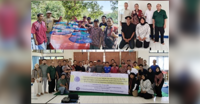 Dosen Pulang Kampung IPB University Kenalkan Inovasi Booster Umpan dan Perangkap Krendet Bertingkat bagi Masyarakat Nelayan