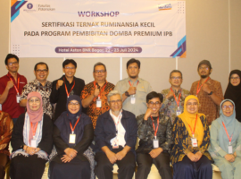 Fapet IPB University Gelar Workshop Sertifikasi Ternak Ruminansia Kecil Program Pembibitan Domba Premium IPB