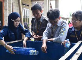 Mahasiswa KKNT IPB University Ubah Potensi Desa di Lampung Menjadi Produk Unggulan melalui Akuaponik