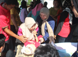 Peduli Kesehatan Balita, PPK Ormawa Himiteka IPB University Adakan Cek Kesehatan Keliling