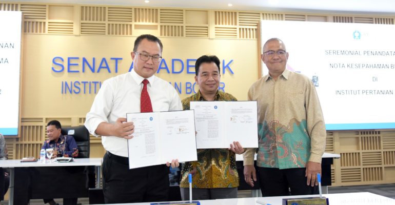 Perkuat Kolaborasi, IPB University Menandatangani MoU dengan Empat Instansi Ini