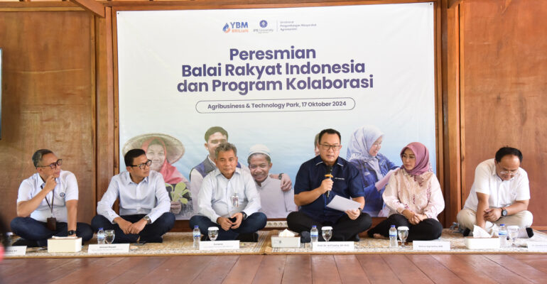 DPMA IPB University dan YBM BRILiaN Resmikan Balai Rakyat Indonesia