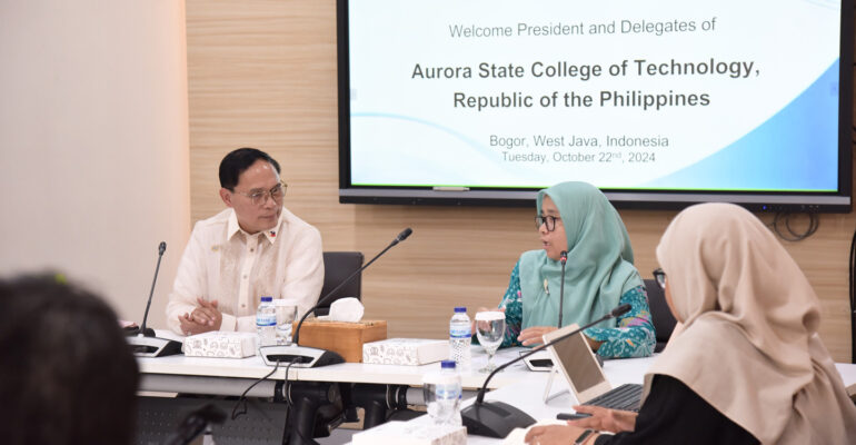 IPB University Jajaki Peluang Kerja Sama dengan Aurora State College of Technology, Filipina