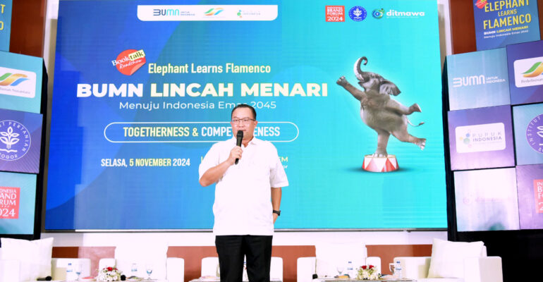 Ditmawa IPB University Bersama BUMN Gelar Booktalk “Elephant Learns Flamenco”