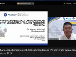 Dosen IPB University Perencanaan Lanskap Sekolah Penting untuk Tingkatkan Kualitas Pendidikan Siswa