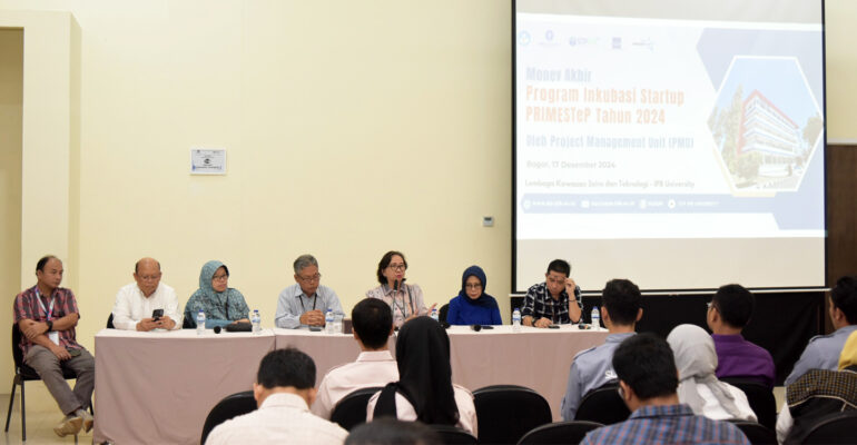 LKST IPB University Gelar Monev Akhir Bagi Startup Penerima Dana Program Inkubasi PRIME STeP 2024