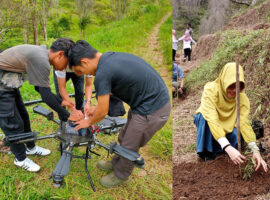 Upaya Pemulihan Ekosistem, Departemen Silvikultur IPB University Buat Aksi Tanam Bibit Berbasis Drone Seeding