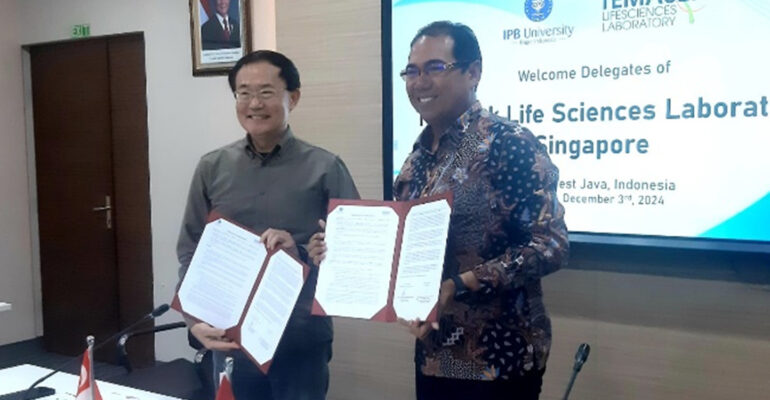 IPB University Jalin Kerja Sama dengan Temasek Life Sciences Ltd Singapura